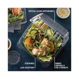 Pactiv Evergreen SENSATION SmartLock Hinged Lid Container, 9.21 x 8.87 x 3.07, Clear, Plastic, 200/Carton (PCTYCI821100000) Case of 200