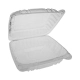 Pactiv Evergreen SENSATION SmartLock Hinged Lid Container, 8.34 x 8.24 x 3.05, Clear, Plastic, 200/Carton (PCTYCI821200000) Case of 200