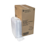 Pactiv Evergreen SENSATION SmartLock Hinged Lid Container, 5.74 x 5.95 x 3.1, Clear, Plastic, 500/Carton (PCTYCI821600000) Case of 500