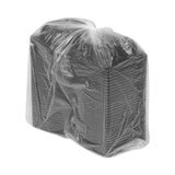 Pactiv Evergreen EarthChoice SmartLock Microwavable MFPP Hinged Lid Container, 5.75 x 5.95 x 3.1, Black, Plastic, 400/Carton (PCTYCNB06000000) Case of 400