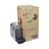 Pactiv Evergreen EarthChoice SmartLock Microwavable MFPP Hinged Lid Container, 5.75 x 5.95 x 3.1, Black, Plastic, 400/Carton (PCTYCNB06000000) Case of 400