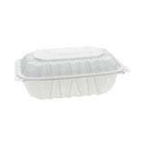 Pactiv Evergreen EarthChoice Vented Microwavable MFPP Hinged Lid Container, 9 x 6 x 3.1, White, Plastic, 170/Carton (PCTYCNW0205) Case of 170