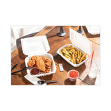 Pactiv Evergreen EarthChoice Vented Microwavable MFPP Hinged Lid Container, 9 x 6 x 2.75, White, Plastic, 170/Carton (PCTYCNW0207) Case of 170