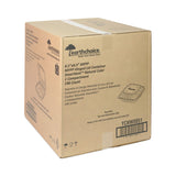 Pactiv Evergreen EarthChoice Vented Microwavable MFPP Hinged Lid Container, 8.5 x 8.5 x 3.1, White, Plastic, 146/Carton (PCTYCNW0851) Case of 146