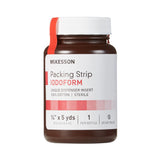 McKesson Wound Packing Strip Iodoform 1/4 Inch X 5 Yard Sterile Antiseptic (470440_CS) 12/CS
