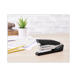 Bostitch® InPower Spring-Powered Desktop Stapler with Antimicrobial Protection, 28-Sheet Capacity, Black/Silver (ACI1110) Each