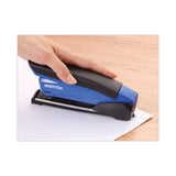 Bostitch® InPower Spring-Powered Desktop Stapler with Antimicrobial Protection, 20-Sheet Capacity, Blue/Black (ACI1122) Each