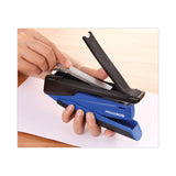 Bostitch® InPower Spring-Powered Desktop Stapler with Antimicrobial Protection, 20-Sheet Capacity, Blue/Black (ACI1122) Each