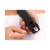 Bostitch® InPower Spring-Powered Desktop Stapler with Antimicrobial Protection, 28-Sheet Capacity, Black/Silver (ACI1110) Each
