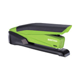 Bostitch® InPower Spring-Powered Desktop Stapler with Antimicrobial Protection, 20-Sheet Capacity, Green/Black (ACI1123) Each