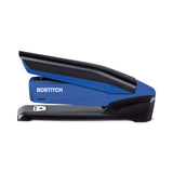 Bostitch® InPower Spring-Powered Desktop Stapler with Antimicrobial Protection, 20-Sheet Capacity, Blue/Black (ACI1122) Each