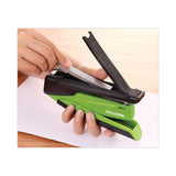 Bostitch® InPower Spring-Powered Desktop Stapler with Antimicrobial Protection, 20-Sheet Capacity, Green/Black (ACI1123) Each