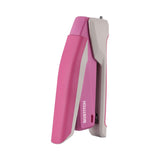Bostitch® InCourage Spring-Powered Desktop Stapler with Antimicrobial Protection, 20-Sheet Capacity, Pink/Gray (ACI1188) Each
