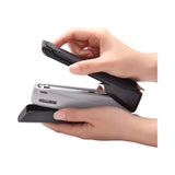 Bostitch® EcoStapler Spring-Powered Desktop Stapler with Antimicrobial Protection, 20-Sheet Capacity, Gray/Black (ACI1710) Each
