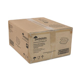 Pactiv Evergreen EarthChoice Bagasse Hinged Lid Container, 3-Compartment, Dual Tab Lock, 7.8 x 7.8 x 2.8, Natural, Sugarcane, 150/Carton (PCTYMCH08030001) Case of 150