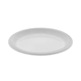 Pactiv Evergreen Meadoware Impact Plastic Dinnerware, Plate, 8.88" dia, White, 400/Carton (PCTYMI9) Case of 400