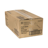 Pactiv Evergreen Fieldware Cutlery, Spork, Mediumweight, White, 1,000/Carton (PCTYFWQWCH) Case of 1000