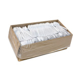 Pactiv Evergreen Fieldware Cutlery, Spork, Mediumweight, White, 1,000/Carton (PCTYFWQWCH) Case of 1000