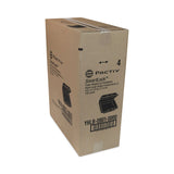 Pactiv Evergreen SmartLock Foam Hinged Lid Container, Large, 9 x 9.13 x 3.25, Black, 150/Carton (PCTYHLB09010000) Case of 150