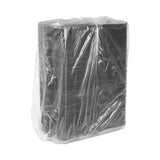 Pactiv Evergreen SmartLock Foam Hinged Lid Container, Large, 3-Compartment, 9 x 9.5 x 3.25, Black, 150/Carton (PCTYHLB09030000) Case of 150