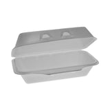 Pactiv Evergreen SmartLock Foam Hinged Lid Container, Medium, 8.75 x 4.5 x 3.13, White, 440/Carton (PCTYHLW01840000) Case of 440