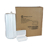 Pactiv Evergreen SmartLock Foam Hinged Lid Container, Medium, 8.75 x 5.5 x 3, White, 220/Carton (PCTYHLW01880000) Case of 220
