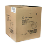 Pactiv Evergreen SmartLock Foam Hinged Lid Container, X-Large, 9.5 x 10.5 x 3.25, White, 250/Carton (PCTYHLW10010000) Case of 250