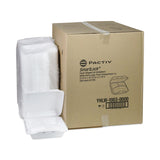 Pactiv Evergreen SmartLock Foam Hinged Lid Container, X-Large, 3-Compartment, 9.5 x 10.5 x 3.25, White, 250/Carton (PCTYHLW10030000) Case of 250