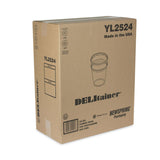 Pactiv Evergreen Newspring DELItainer Microwavable Container, 24 oz, 4.55 x 4.55 x 4.35, Clear, Plastic, 240/Carton (PCTYL2524) Case of 240