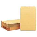 Quality Park™ Clasp Envelope, 28 lb Bond Weight Kraft, #90, Cheese Blade Flap, Clasp/Gummed Closure, 9 x 12, Brown Kraft, 100/Box (QUA37890) Box of 100