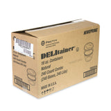 Pactiv Evergreen Newspring DELItainer Microwavable Container, 16 oz, 2 x 2 x 2, Clear, Plastic, 240/Carton (PCTYSD2516) 240 containers and 240 lids