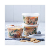 Pactiv Evergreen Newspring DELItainer Microwavable Container, 16 oz, 2 x 2 x 2, Clear, Plastic, 240/Carton (PCTYSD2516) 240 containers and 240 lids