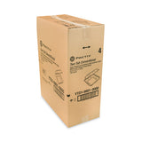 Pactiv Evergreen Vented Foam Hinged Lid Container, Dual Tab Lock, 9.13 x 9 x 3.25, White, 150/Carton (PCTYTD199010000) Case of 150