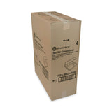 Pactiv Evergreen Vented Foam Hinged Lid Container, Dual Tab Lock, 3-Compartment, 9.13 x 9 x 3.25, White, 150/Carton (PCTYTD199030000) Case of 150