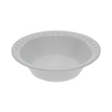 Pactiv Evergreen Placesetter Satin Non-Laminated Foam Dinnerware, Bowl, 5 oz, 4.5" dia, White, 1,250/Carton (PCTYTH100040000) Case of 1,250