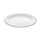 Pactiv Evergreen Placesetter Deluxe Laminated Foam Dinnerware, Plate, 8.88" dia, White, 500/Carton (PCTYTK100090000) Case of 500