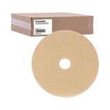 Boardwalk® Burnishing Floor Pads, 20" Diameter, Tan, 5/Carton (BWK4020ULT) Case of 5