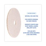 Boardwalk® Natural Hog Hair Burnishing Floor Pads, 20" Diameter, Tan, 5/Carton (BWK4020NHE) Each