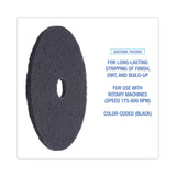 Boardwalk® Stripping Floor Pads, 20" Diameter, Black, 5/Carton (BWK4020BLA) Case of 5