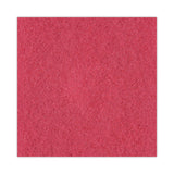 Boardwalk® Buffing Floor Pads, 19" Diameter, Red, 5/Carton (BWK4019RED) Case of 5