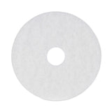 Boardwalk® Polishing Floor Pads, 16" Diameter, White, 5/Carton (BWK4016WHI) Case of 5