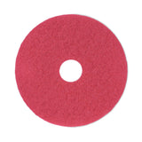 Boardwalk® Buffing Floor Pads, 16" Diameter, Red, 5/Carton (BWK4016RED) Case of 5
