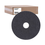 Boardwalk® Stripping Floor Pads, 16" Diameter, Black, 5/Carton (BWK4016BLA) Case of 5