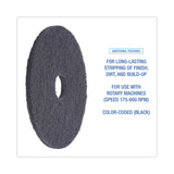 Boardwalk® Stripping Floor Pads, 16" Diameter, Black, 5/Carton (BWK4016BLA) Case of 5