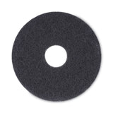 Boardwalk® Stripping Floor Pads, 13" Diameter, Black, 5/Carton (BWK4013BLA) Case of 5