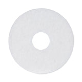 Boardwalk® Polishing Floor Pads, 12" Diameter, White, 5/Carton (BWK4012WHI) Case of 5