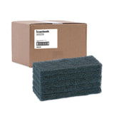 Boardwalk® Medium-Duty Scour Pad, 10 x 4.63, Blue, 20/Carton (BWK402) Each