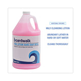 Boardwalk® Mild Cleansing Pink Lotion Soap, Cherry Scent, Liquid, 1 gal Bottle, 4/Carton (BWK410CT) Case of 4