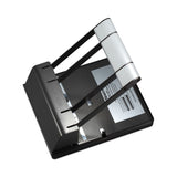 Bostitch® 160-Sheet Antimicrobial Protected Xtreme Duty Adjustable Two- to Three-Hole Punch, 9/32" Holes, Black/Silver (BOS03200) Each
