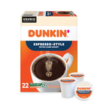 Dunkin Donuts® K-Cup Pods, Espresso, 22/Box (GMT1283) Box of 22